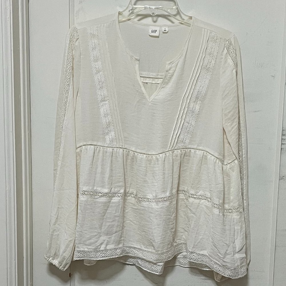 Gap White Lace Blouse